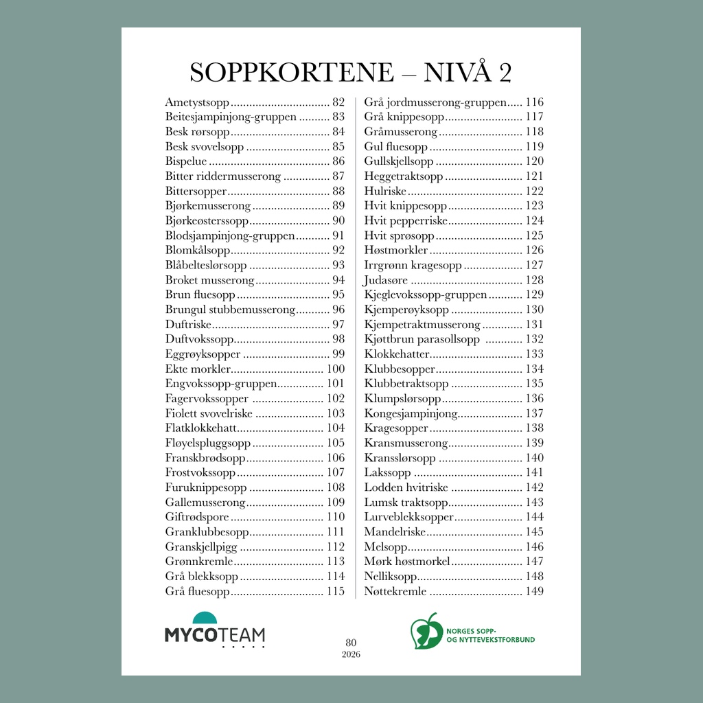 Soppkortene nivå 2 - 2026 - Bilde 3