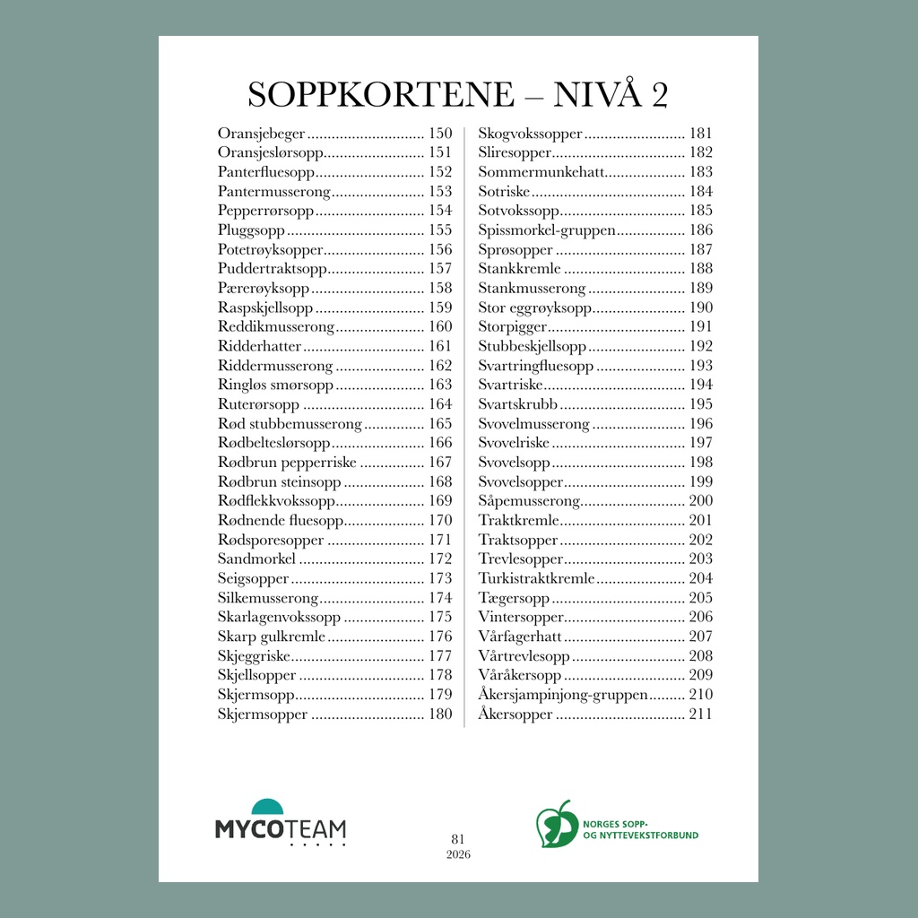 Soppkortene nivå 2 - 2026 - Bilde 4
